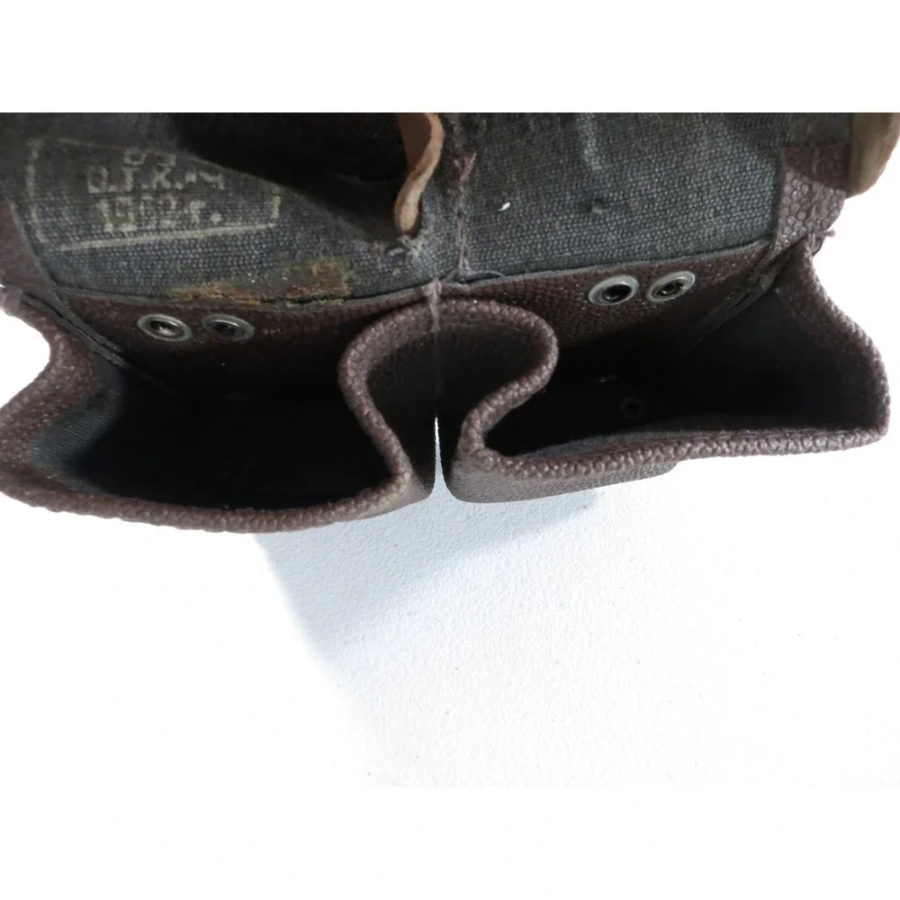 Mosin Nagant Dual Leather Ammo Pouch Russian USSR Dated 1952‎
